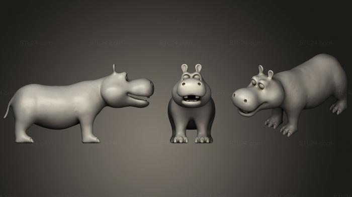 Toys (cartoon Hippo, TOYS_0467) 3D models for cnc